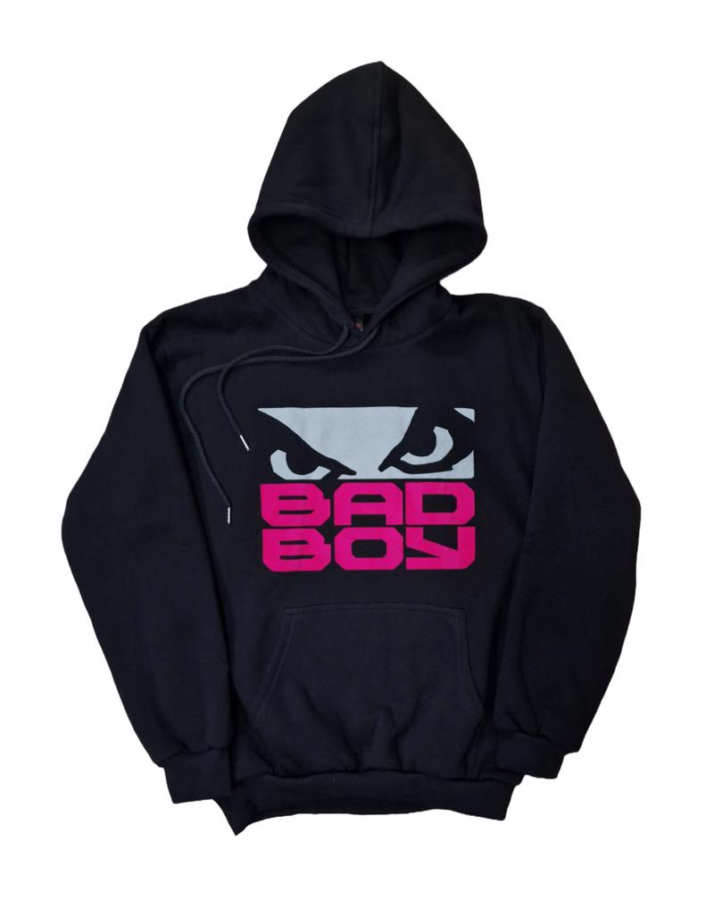 BAD BOY Logo fuxia FOuTER KOuKOuLA - black